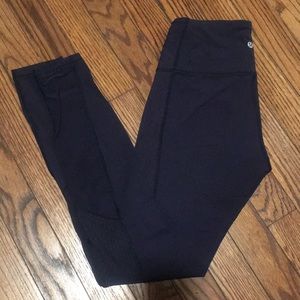Lululemon High Rise Navy Full Tight size 6